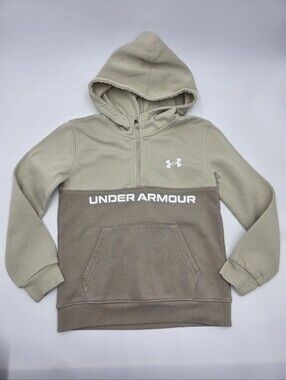 Under Armour boys' hooded 1/4 zip sweatshirt size 7